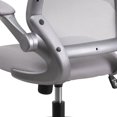 thumbnail image 3 of Mid-Back Black Mesh Swivel Task Chair with Gray Frame and Flip-Up Arms, 3 of 9
