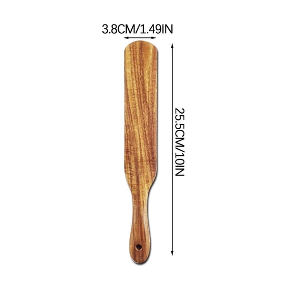 openpig Wooden Spurtles Wood Spatula Slotted Spurtle Stirring Spatula Wooden Kitchen Cooking Utensils Non Stick Wood Cookware for Stirring Mixing, Wooden Kitchen Utensils for NonStick Cookware