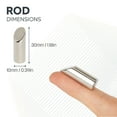 thumbnail image 3 of N42 Neodymium Mitre Magnet - 10mm dia x 30mm thick - 7.93lbs Pull - Pack of 4 - South, 3 of 5