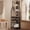 Grey, variant on 5-Tier Corner Wine Rack Floorstanding with Glass Holder and Bottles Wine Storage Home Bar Furniture for Home Kitchen Dining Room Industrial Metal and Wooden Corner Shelf