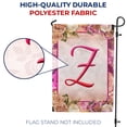 thumbnail image 4 of America Forever Spring Monogram Garden Flag Letter Z 12.5 x 18 inches Double Sided Vertical Outdoor, Yard, Lawn, Beautiful Floral Design, Garland, Roses and Summer Flowers Garden Flag, 4 of 5