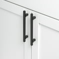 thumbnail image 3 of GlideRite 5-1/16 in. (128mm) Center-Center Solid Flat Cabinet Bar Pull, Matte Black - 4842-128-MB, 10 Pack, 3 of 4