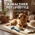 thumbnail image 4 of Professional Deshedding Tool for Dogs & Cats, Indoor Cat Double-Sided Brush Rake, Pets Hair Remover Shedding, Long Haired Dog Brushes, Undercoat Combs Supplies, 4 of 8