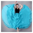 thumbnail image 5 of 720 Degree Chiffon Skirt For Women Gauze Skirt Large Swing Ballet Stage Practice Long Skirts Dancer Wear, 5 of 6