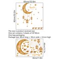 thumbnail image 3 of Pegatinas de decoración de pared pegatinas de pared musulmanas islámicas Eid Mubarak calcomanías de pared linterna Luna estrella ventana se aferra a la pared del hogar, 3 of 5