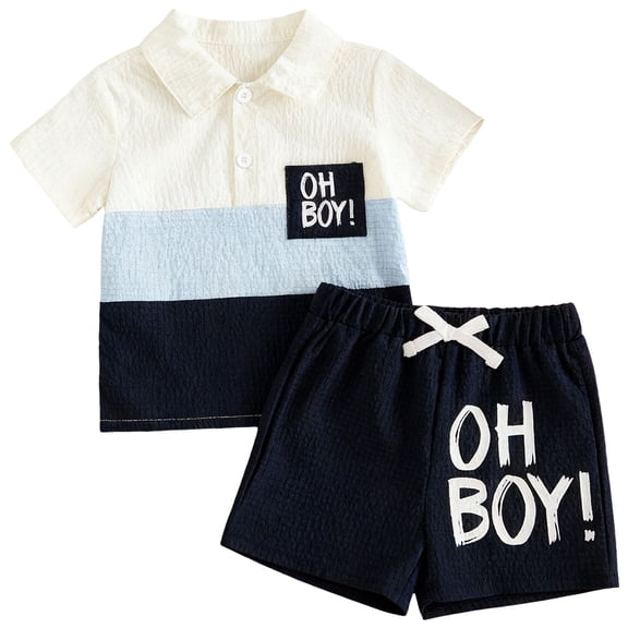 GXWEA Boys' Clothing Sets Toddler Boys Summer Clothes Toddler Boy Clothes Kids Summer Outfits Shirt Short Sets