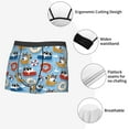 thumbnail image 3 of Gukieu Dogs With Pool Floats Print Men's Boxer Briefs, High Elastic Moisture Wicking Boxer Briefs Underwear-XX-Large, 3 of 5
