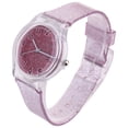 thumbnail image 3 of Pink Kids Transparent Watch Creative Shiny Watch Glitter Silicone Watchband Children Wrist Watch, 3 of 9