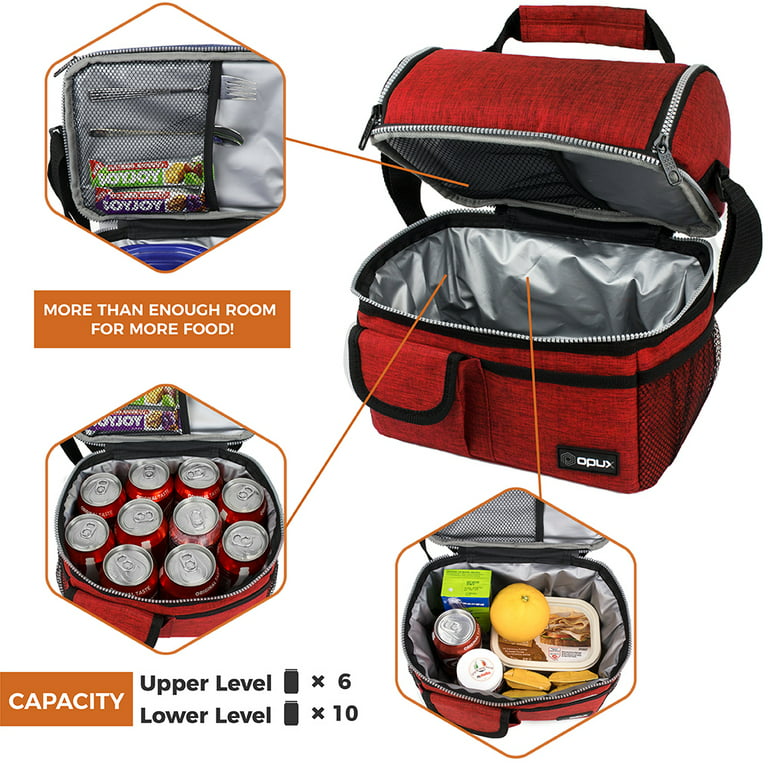 Insulated Lunch Bag Box for Women Men Thermos Cooler Hot Cold Food