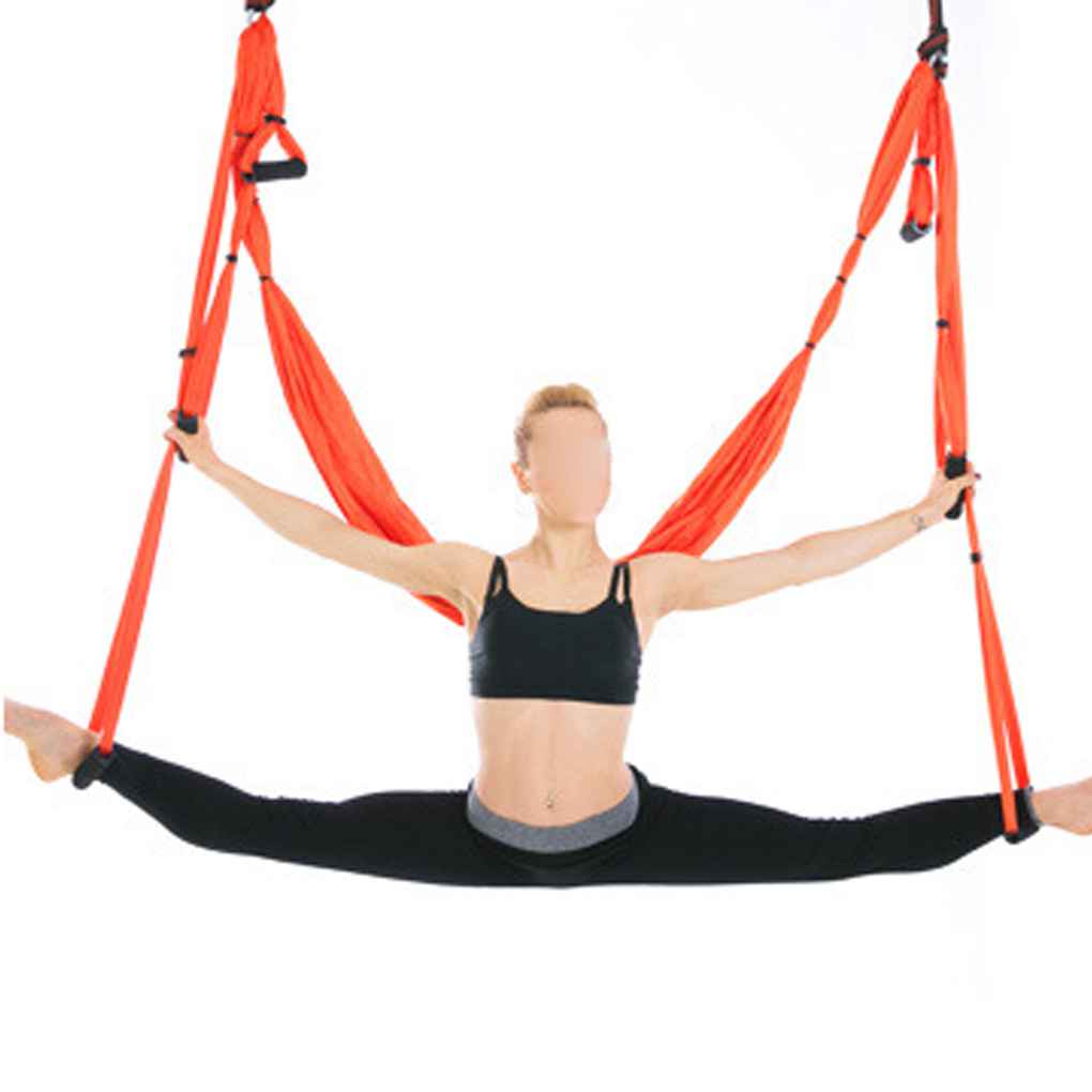 Aerial Yoga Beginner's Class | 5 Pose Open Hammock Flow - YouTube