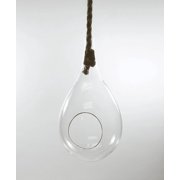 7.5" x 15" Clear Rope Hanging Terrarium