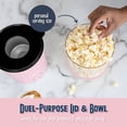 thumbnail image 2 of Nostalgia Hot Air Popcorn Maker, 8-Cup Countertop Popcorn Machine with Measuring Cup, Pink, 2 of 9