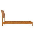 thumbnail image 4 of Nantucket King Solid Wood Low Profile Platform Bed in Light Toffee, 4 of 10