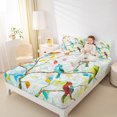 thumbnail image 4 of jejeloiu Colorful Hummingbird Full Size Sheets,Rainbow Glass Art Bed Sheets,Modern Aesthetic Deagin Sheet Sets For Girl Teens,Breathable Home Decor,4pcs, 4 of 7