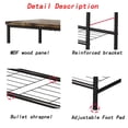 thumbnail image 4 of Organizador de zapatero SUOERNUO de metal de 5 niveles con cubierta de MDF, 4 of 8