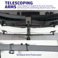 thumbnail image 6 of VIVO Telescoping Quad Ultra Wide 27" to 38" Monitor Heavy Duty Desk Mount Stand, 6 of 8