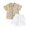 Coffee, variant on Bmisegm Boys Outfits Short Sleeve Summer Casual Gentleman Tops Beach Holiday Solid Shirts And Shorts for Toddler Kids Two Piece Short Set WH1,12-18 Months
