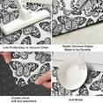 thumbnail image 3 of White Butterfly Black Pattern Kitchen Rug Mat,Kitchen Runner Rugs Non Skid Washable,Decorative Kitchen Floor Mats for Kitchen,Sink,Laundry,17"X47", 3 of 5