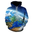 thumbnail image 1 of Rbaofujie Sweat à Capuche pour Garçons Mode Décontractée Impression Numérique Galaxie Pull à Manches Longues Col Rond Blouse Pull Surdimensionné, 1 of 3