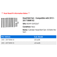 thumbnail image 2 of Head Bolt Set - Compatible with 2013 - 2017 BMW X3 2014 2015 2016, 2 of 2