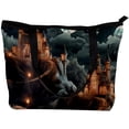 thumbnail image 2 of Castle Canvas Leather Mix Handbag with Twill, Sponge, and Jeanette Material | 30x10.5x39cm/11.8x4.1x15.4in Size, 2 of 5