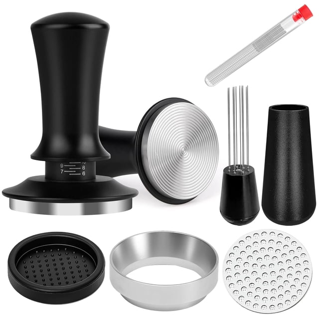 Kit de accesorios para espresso HengYda de 53 mm con tamper y dosificador Funn