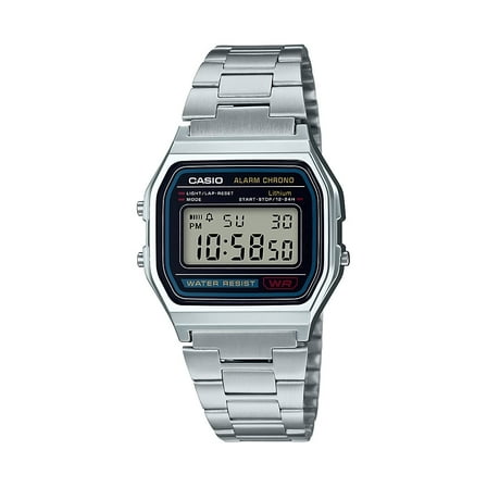 Casio Stainless Steel Men's Vintage Silver A158WA-1