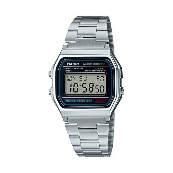Casio Stainless Steel Men's Vintage Silver A158WA-1