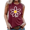 thumbnail image 1 of LSLJS Women's Womens Mode Décontractée Imprimée Sans Manches Blouse Round Neck Sexy Pull-Over Slim Tops, Tank Tops, 1 of 4