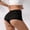 Black, variant on Tummy Control Lace Boyshorts for Women Mid Rise Breathable Soft Daily Underwear Panties