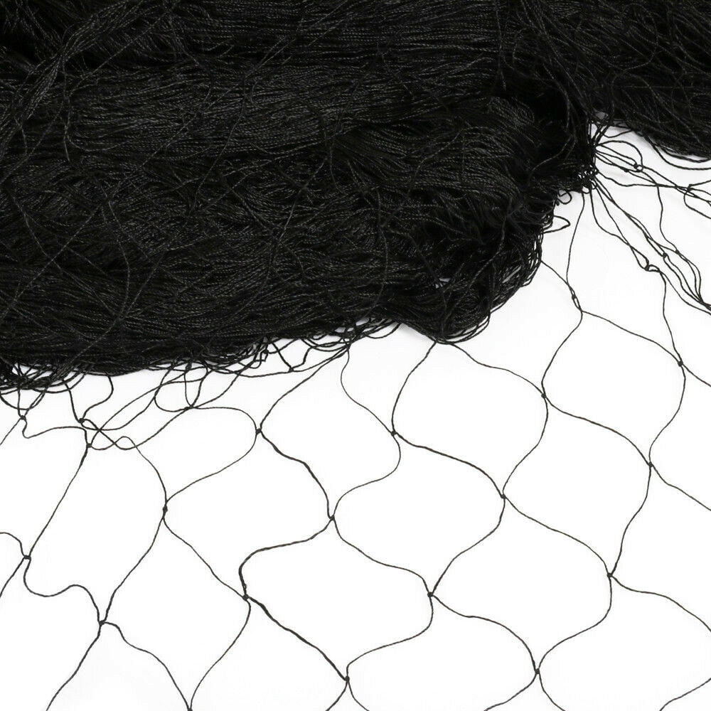 ​​ChicHomey Garden Heavy Duty Polyester Bird Netting ,(100x50ft) Reusable Net Black Protect Gardens, Crops, & Property from Birds & Chickens