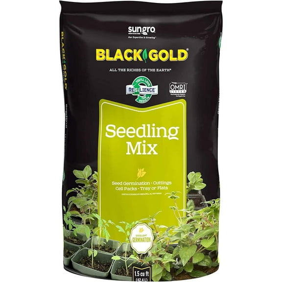 Sun Gro Seedling Mix, 1.5 Cu. Ft., Black Gold-1411002.CFL001.5P