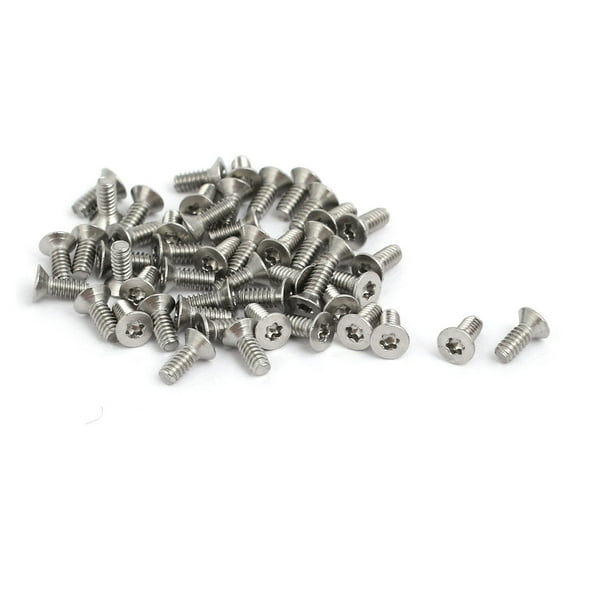 M1.6x4mm 304 Stainless Steel Flat Head T4 Drive Torx Screws