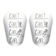 thumbnail image 3 of 2 mini espinilleras de fútbol, ​​accesorios para espinilleras, protector de espinilleras de fútbol Letras blancas y negras, 3 of 9