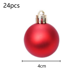 thumbnail image 2 of 24 x 4 cm Adornos navideños Bolas navideñas colgantes Kit de decoración del árbol de Navidad Adepaton CPB-SSW222-3, 2 of 5