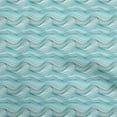 thumbnail image 1 of oneOone Velvet Turquoise Green Fabric Abstract Stripe Sewing Material Print Fabric By The Yard 58 Inch Wide, 1 of 4