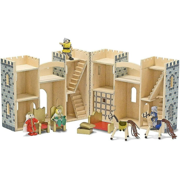 Melissa and doug fold and go on sale castle