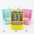 thumbnail image 2 of Tignapoo Two-in-One Rabbit Feeder with Grass Rack and Food Bowl - Durable Plastic and Stainless Steel, Ideal for Guinea Pigs and Small Pets - Adjustable for Wire Cages, Easy to Clean and Install, 2 of 6