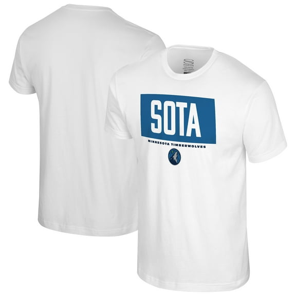 Men's Stadium Essentials White Minnesota Timberwolves Crossbar T-Shirt