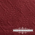 thumbnail image 4 of Unique Home 3 Piece ESTANCIA Ultrasonic Embossed Bed Spread Clearance bedding Comforter Duvet Set Fade Resistant, Super Soft, 118x106in (King,Burgundy), 4 of 5