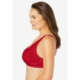 thumbnail image 3 of Comfort Choice Women's Plus Size 3-Pack Front-Close Cotton Wireless Bra, 3 of 6
