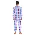 thumbnail image 7 of joogoo Checkered Plaid-a5 Unisex Adults Onesies Pajamas Jumpsuits L, 7 of 7