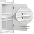 thumbnail image 6 of Yaheetech 35.5" Height Bathroom Floor Cabinet with 1 Door and 3 Drawers, White, 6 of 6