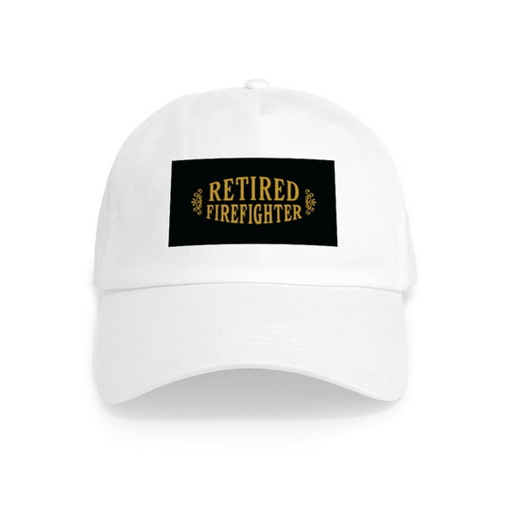 CafePress - Retired Firefighter Cap - Adjustable 100% Brushed Unisex Casual Cotton Baseball Cap, Beige, 1