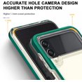 thumbnail image 4 of Case for Samsung Z Flip 3 5G, Slim Thin Soft TPU Bumper & Hard PC Back Shockproof Scratch Resistant Protective Phone Case for Samsung Galaxy Z Flip 3 5G 2021 (Green), 4 of 14