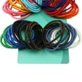 Equate Elastics, Ponytail Holder Hair Tie for Fine Hair,Girls,Assorted Colors, 72 Count