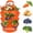 Orange, variant on 2Pcs Strawberry Planter, 3 Gallon Hanging Grow Bags for Tomato Vegetables, Upside Down Strawberry Plant Hanger Vegetable Planting Bags for House (Green)