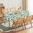 thumbnail image 2 of St. Patricks Day Tablecloth 60×84 Inch Oval, Shamrock Irish Clover Luck Washable Seasonal Table Cover for Party Picnic Dinner Decor, 2 of 6