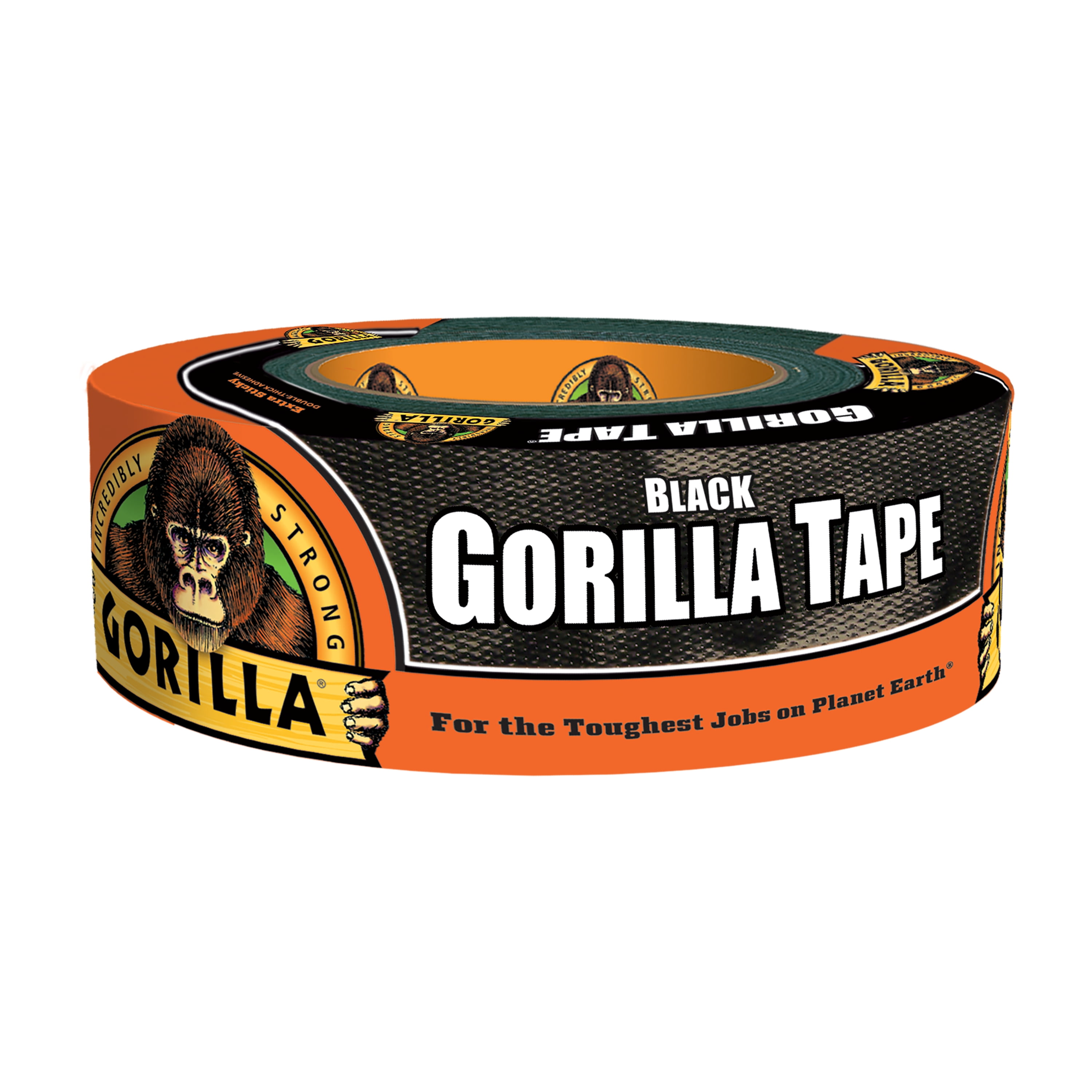1 in x 10 Yard Roll Gorilla Black Tape To-Go Handy Roll 
