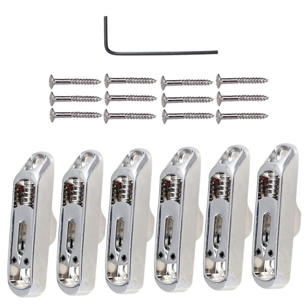 Accesorio para Guitarra Eléctrica Sunnimix Puente Sillín Plata